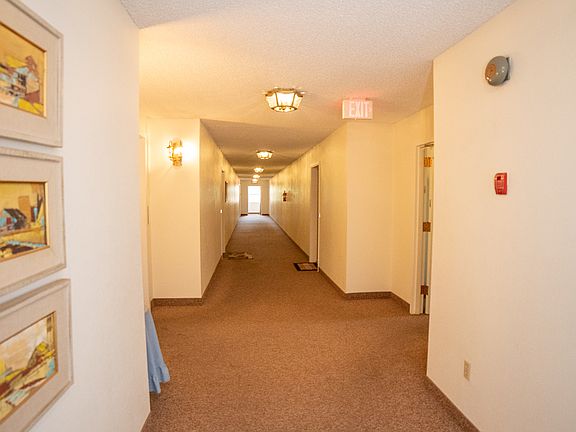Hallway between units.