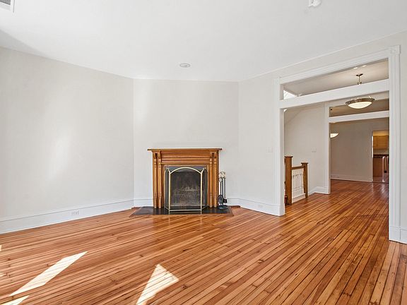 Wood burning fireplace