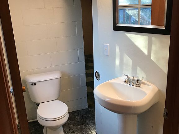 Basement level newly remodeled bathroom