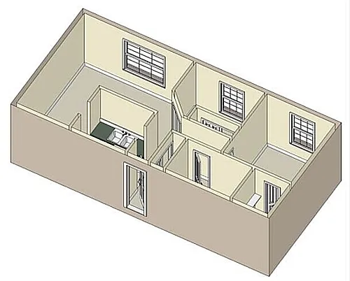 Floor plan Arthur - Two Bedroom