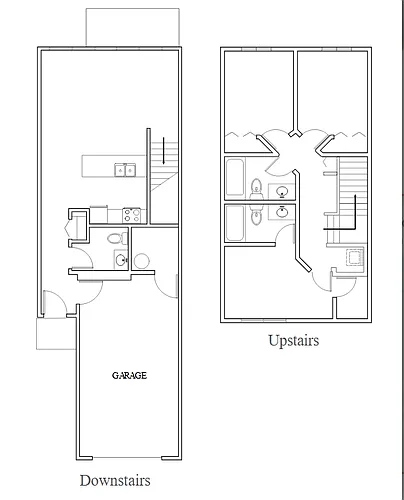 Floor plan 3 Bed Market