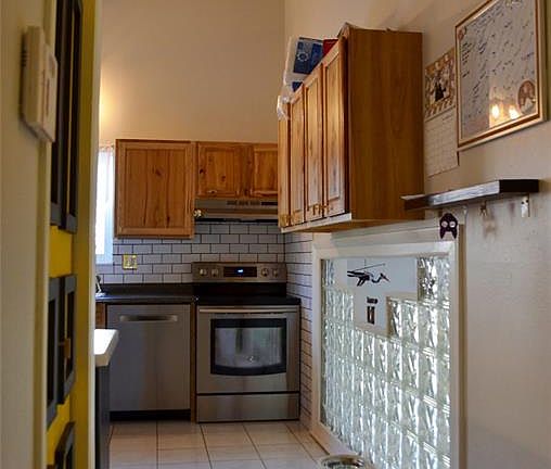 From entry to kitchen