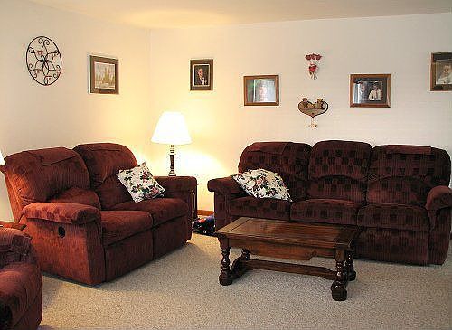 Spacious Carpeted Living Room