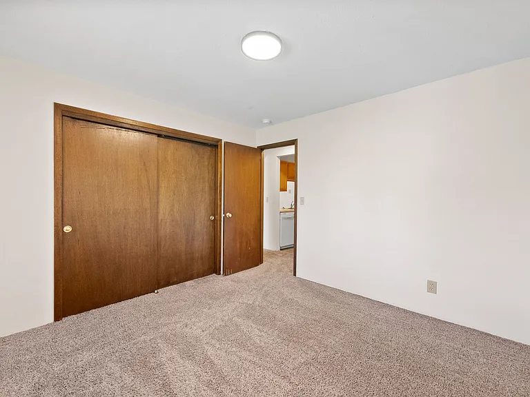 Bedroom with large spacious closet