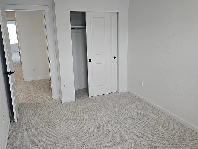 Bedroom one 10X10 with nice size closet