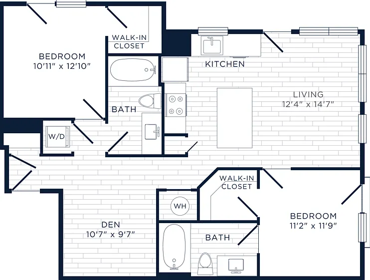 B8 floor plan Flats at 703