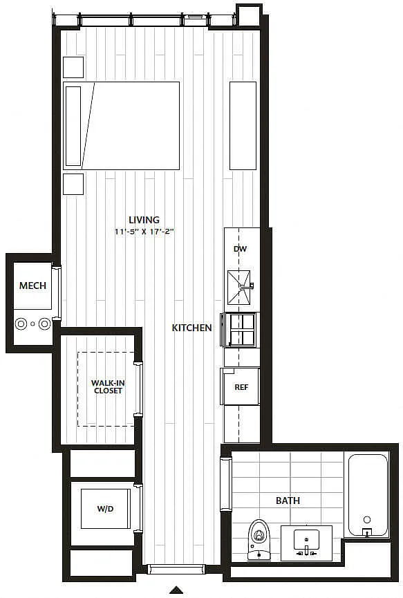 Floor plan Studio-S2