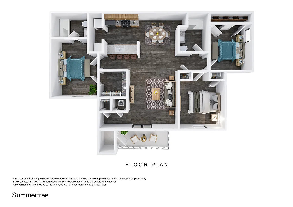 Floor plan 3 Bedroom/2 Bathroom Renovated