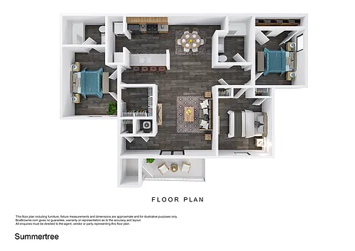 Floor plan 3 Bedroom/2 Bathroom Renovated