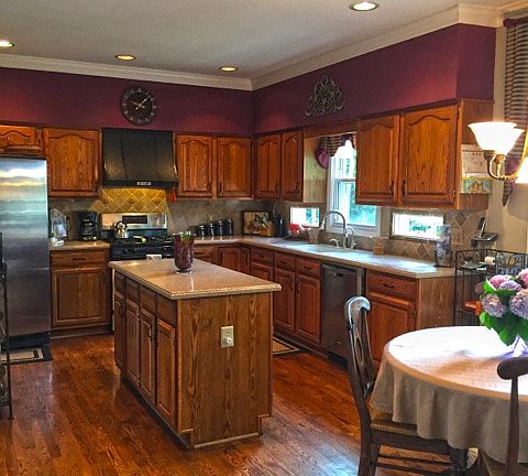 Open concept kitchen
