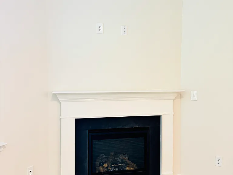 Elegant fireplace.