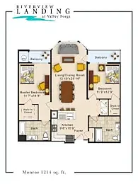Floor plan Monroe