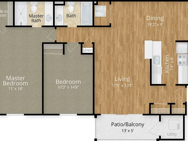 Two Bedroom Two Bathroom Two Bedroom Two Bathroom