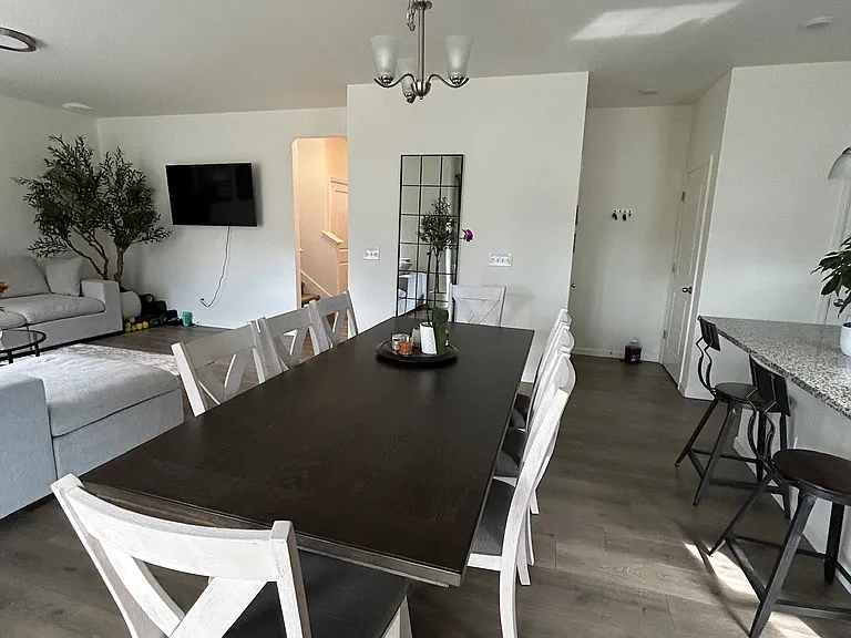 Dining table and Living room