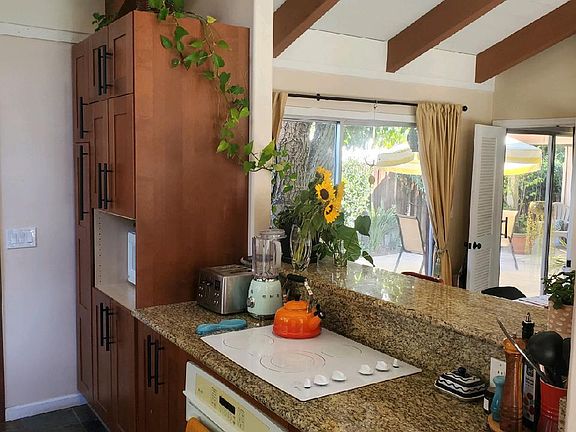 Kitchen with pass thru to dining room