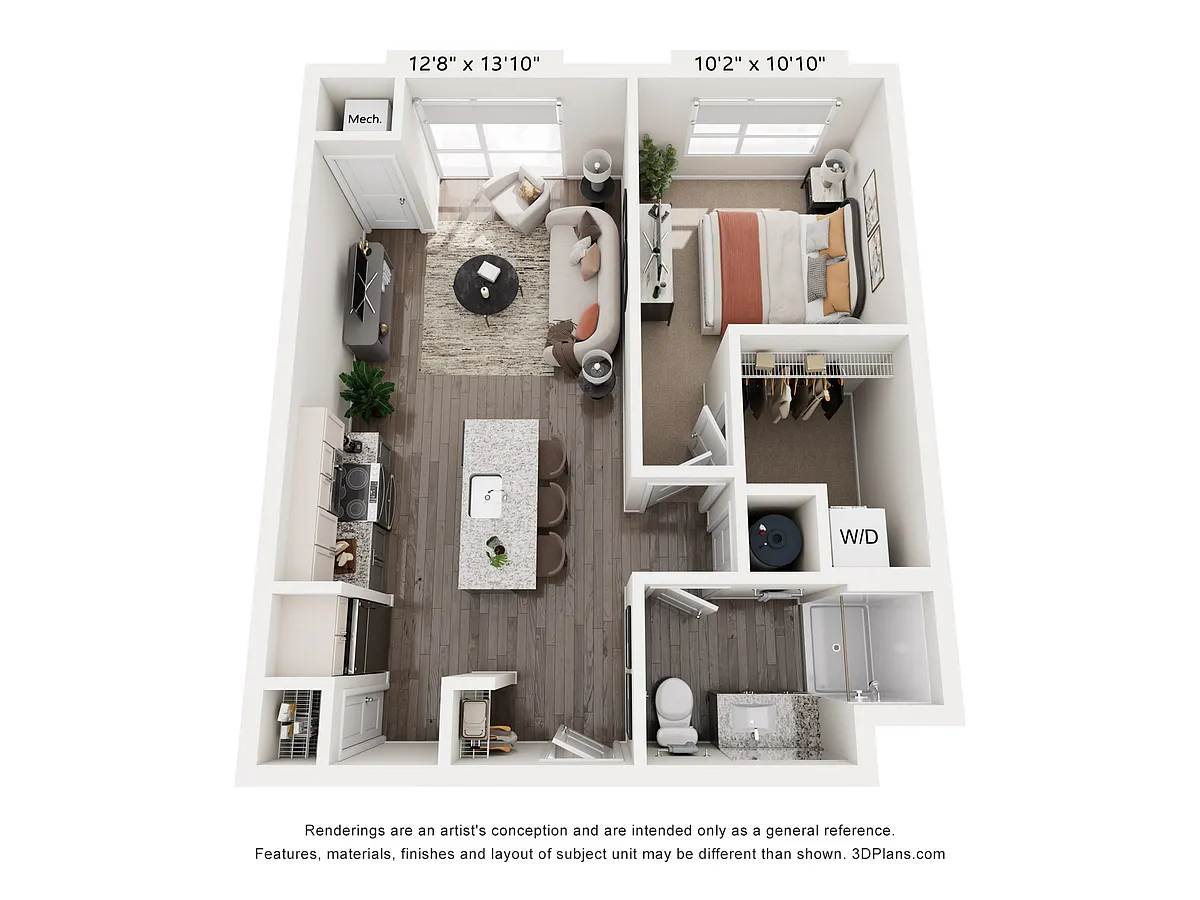 Floor plan 1B3 Rockwell