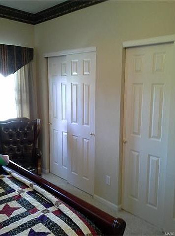 Double closets master suite