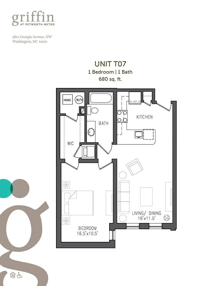 Floor plan One Bedroom