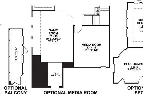 Mesquite Second Floor Options