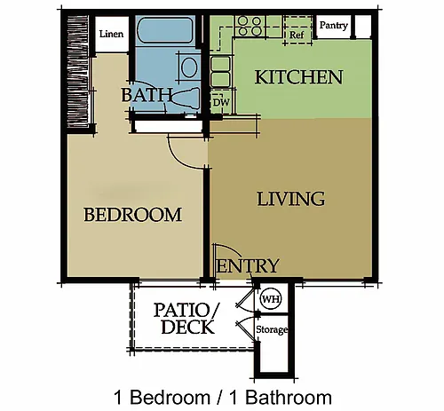 Floor plan 1 Bedroom