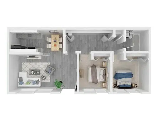 Floor plan 2x1-745