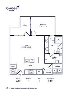 Floor plan A13