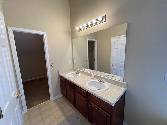 Master Bathroom with Double Vanities