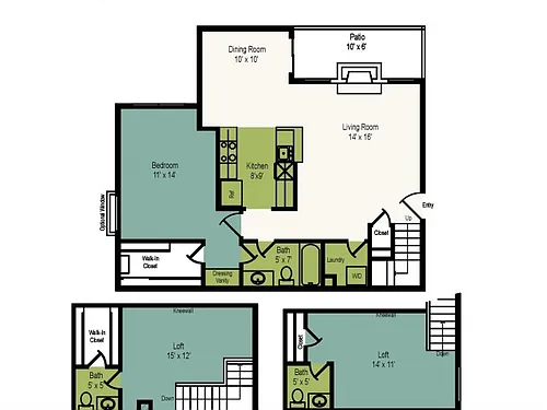 Floor plan Aspen - Loft