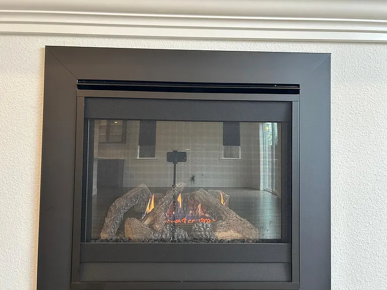 GAS FIREPLACE WITH BLOWER