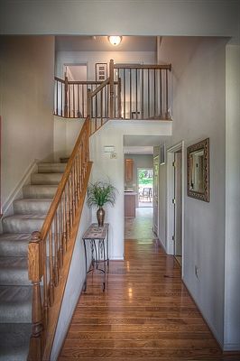 Foyer with Hardwoods