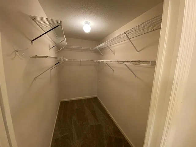 First floor sizeable walk in closet off bathroom.