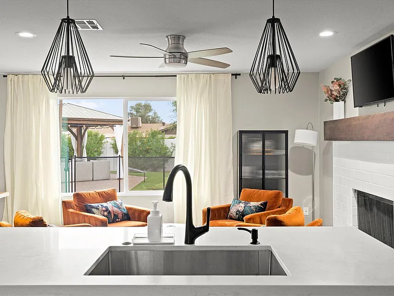 View of Open Kitchen and Family Room