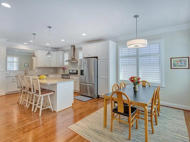 Kitchen and kitchen nook.