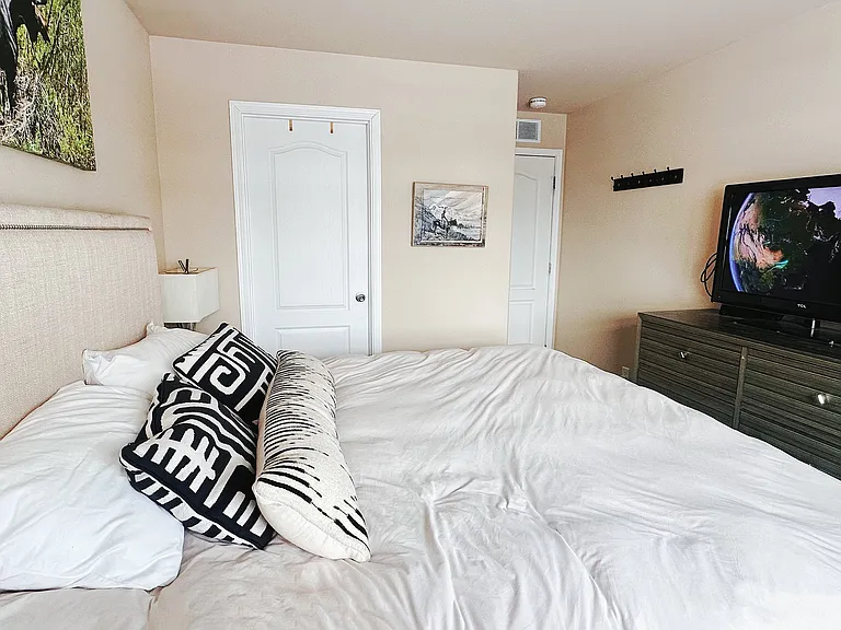 Master bedroom with ensuite bathroom