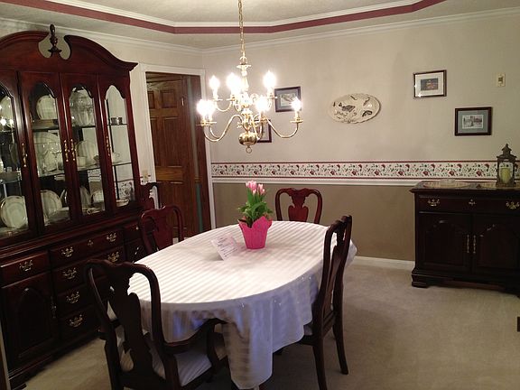 Dining room w/ trey ceiling