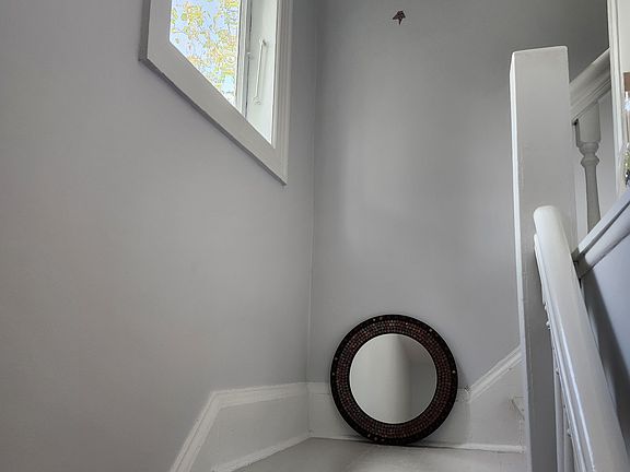 Shared hallway on the way to second floor apartment.