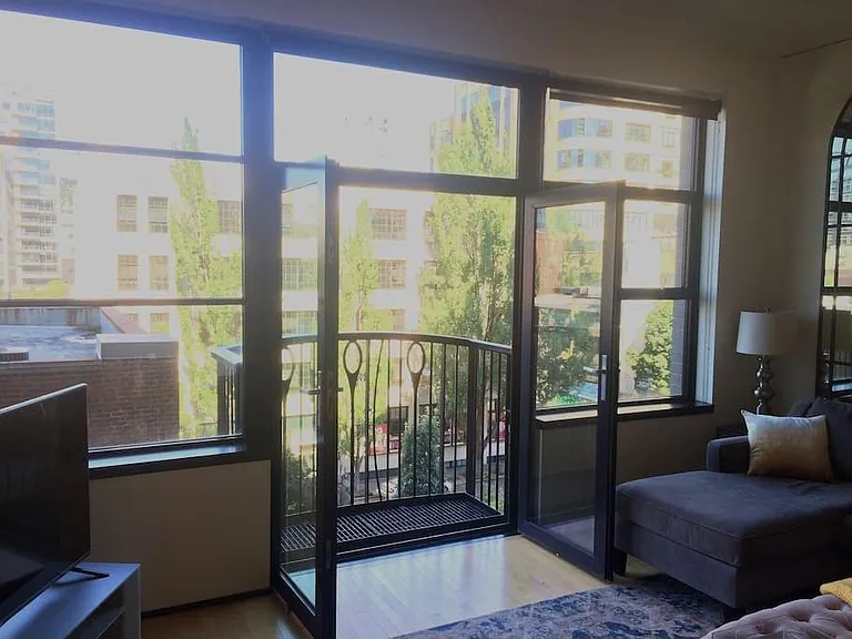French Doors Lead to Juliet Balcony
