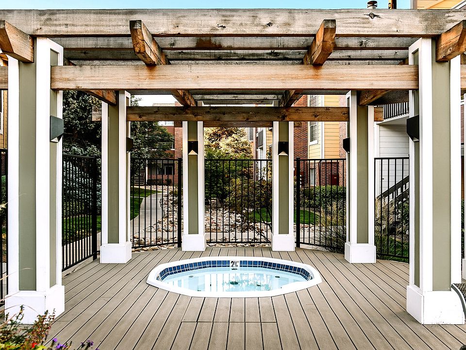Relax from taking laps in the pool and recharge in the hot tub.