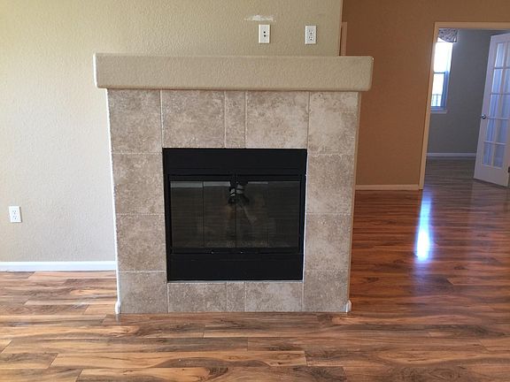 Gas fireplace in living room