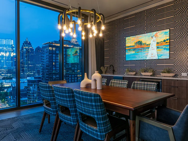 28th Floor Entertainment Kitchen at Night
