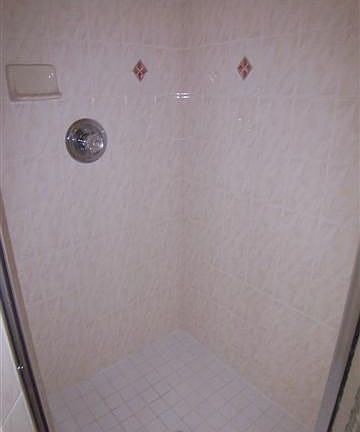 Tiled walk in shower