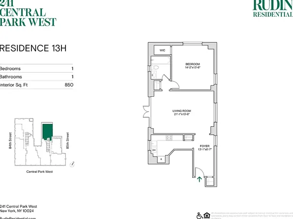 241 Central Park W, New York, NY