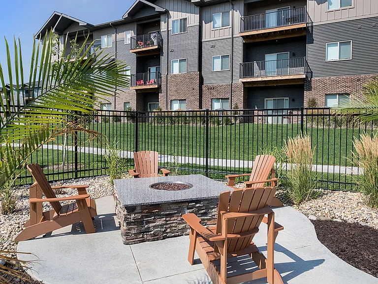 Community firepit at Avenue 204.
