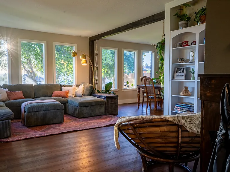 Living Room/ Dining Room - has 9 big windows for panoramic views