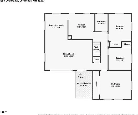 4 bed, 2.0 bath, 1129 sqft, $1,800 — Photo 2