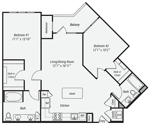 Floor plan B7b-1163