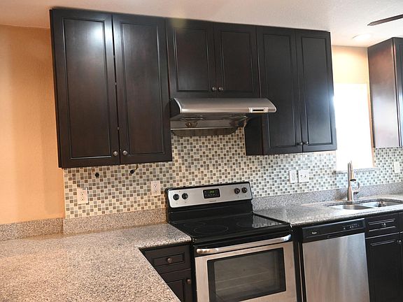 all stainless-steel appliances and granite countertops