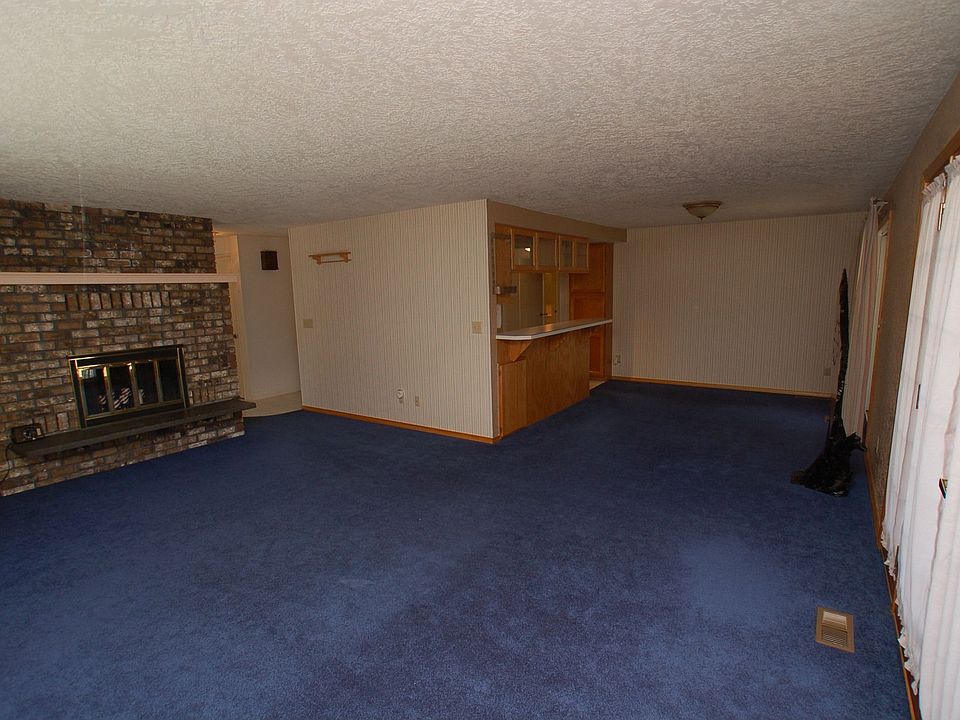 Living room and dining area