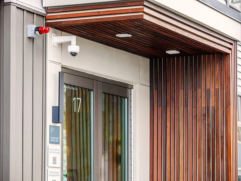 On-site security cameras
