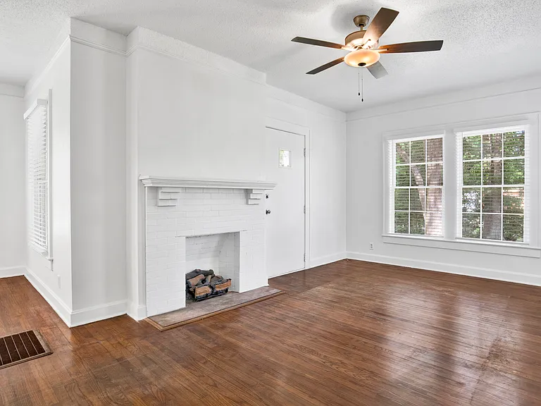 Living room and front door.